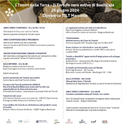 I Tesori dalla Terra, a Marconia “Il tartufo nero estivo di Basilicata”