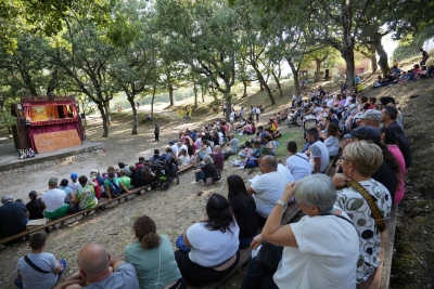 Il teatro dei burattini una delle novità del Parco della Grancia a Brindisi Montagna