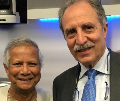 Bardi si congratula con il prof. Yunus, Primo ministro del Bangladesh