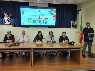 Matera: premiati gli studenti vincitori del progetto PretenDiamo Legalità, promosso da Polizia di Stato e Ministero dell’Istruzione e del Merito