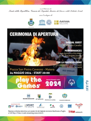 Play the Games 2024. Tutto pronto a Matera e Metaponto